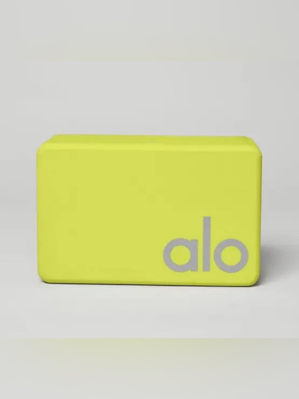 ALO Yoga Uplifting High-Visibility Lime Yoga Block NWT